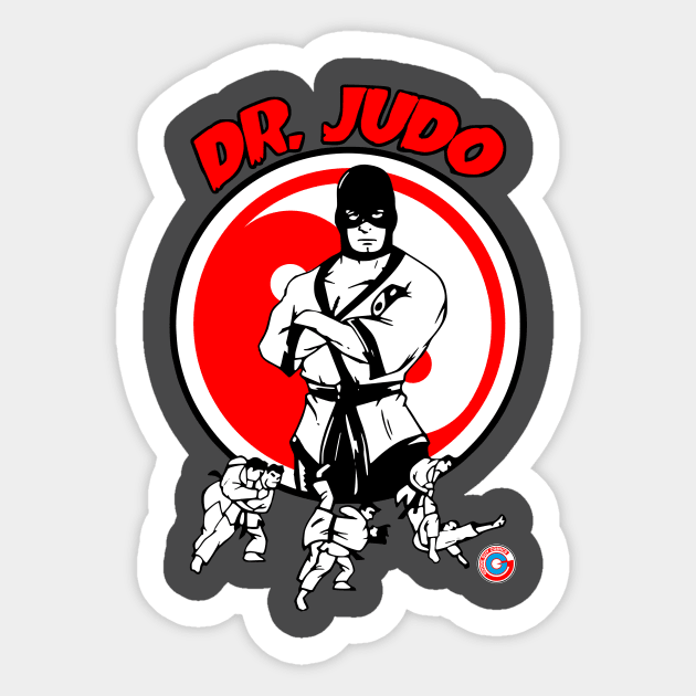 DR. JUDO YIN YANG Sticker by VanceCapleyArt1972